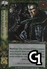 To The Victor Go The Spoils